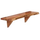vidaXL Vegghyller 2 stk 60x20x16 cm heltre akasie