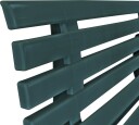 vidaXL Hagebenk 145,5 cm plast grønn