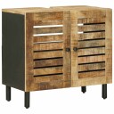 vidaXL Vaskeskap Brun og svart 62 x 33 x 58 cm Massiv mango tre
