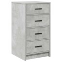  sideboard betonggrå 40x41x75 cm konstruert tre