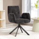 Svingstol – moderne design svart 120 kg kapasitet