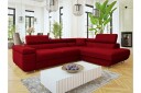 Gabina Sofa med Sjeselong 3 seter   Rød