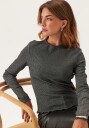 ONLY Onlemma Life Ls Glitter Top Jrs Noos Grey XS