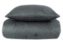 Borg Living Sateng sengesett - 140x200 cm - 100% Bomullssateng - Big flower grey