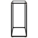 vidaXL Konsollbord gjennomsiktig 60x35x75 cm herdet glass