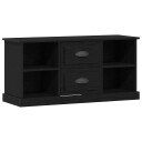  TV skap med skuff Svart Eik 99,5 x 35,5 x 48 cm Konstruert tre