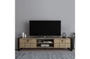 Munetaka TV-benk 184 cm - Eik/Sort