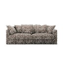 Decotique Le Grand Air 3 Seter Sofa Lin Zebra