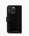 Ideal Of Sweden Magnet Wallet+ Black Croco (IDMWP-I2467P-334)