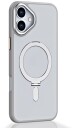 Trolsk Mobildeksel med MagSafe og Stativ (iPhone 16 Plus) Grå