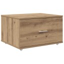  Skuffeskap med hjul Brun 55 x 45 x 33.5 cm Konstruert tre