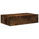 vidaXL TV-benk med LED-lys røkt eik 60x35x15,5 cm 8721012262072