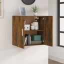 vidaXL Veggskap røkt eik 60x30x60 cm konstruert tre