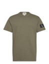 Calvin Klein Jeans Ss Badge Waffle Tee   Khaki green   XL