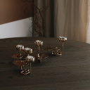 Hilke Collection Ninfea No.1 Lysestake i Messing med Organisk Design