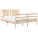 vidaXL Sengeramme heltre furu 135x190 cm 4FT6 Double