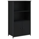 vidaXL Highboard svart 62x32x103,5 cm konstruert tre