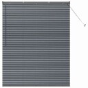 Vindu Persienne med gardiner Manual Mørke grå Aluminium