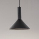 Sigma Vitrum kjegleformet hengelampe svart metall Ø 26 cm E27