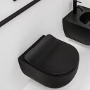 LAVABO GLOMP MINI SLIM TOALETTSETE M/SOFT CLOSE MATT SORT