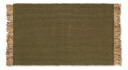 ferm LIVING Block dørmatte 50 x 80 cm Olive-natural