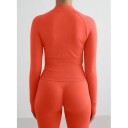 aim´n Shape Seamless Zip Jacket - Orange - S