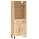  Highboard sonoma eik 69,5x34x180 cm konstruert tre