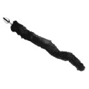 Furry Fantasy Black Panther Tail Analplugg      - Sølv