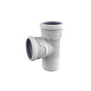 Wavin AS+ 75x75mm Grenrør 87° Støysvakt Dreneringssystem