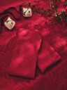 Royal Copenhagen   Stjerne Riflet Jul serviett 45x45cm 2 stk rød