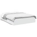  Sengeramme med skuffer hvit 120x190 cm konstruert tre