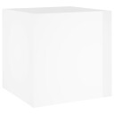 vidaXL Plantekasse høyglans hvit 40x40x40 cm konstruert tre
