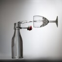 Pouring Poster Plakat / 30x30cm