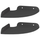 vidaXL Flytende hylle med hylle med lagring 2 pcs Svart 15 x 15 x 2 cm