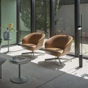 Muuto Oslo Lounge Chair Swivel Base   Vidar 146 Grey