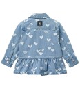 Liewood Kenza Printed Denim Overshirt Blue 92