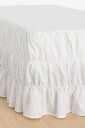 Ellos Home   Sengekappe Juliette Elastic i organisk bomull 60 cm   Hvit