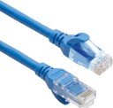 ACT Nettverkskabel Cat6A U/UTP TPE RJ45 Ultrafleksibel 1 m Blå