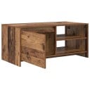 vidaXL Sofabord Eiketre 102 x 50 x 45 cm Konstruert tre