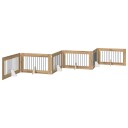 Vidaxl Foldbar Hundegitter Med Stativer 6 Stk. Artisan Eik 602 cm