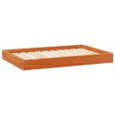 Vidaxl Hundeseng Vokset Brun 92 X 64 X 9 cm Massiv Furu