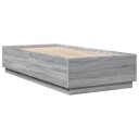  Sengeramme grå sonoma 90x200 cm konstruert tre 8721012274631