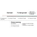 Sirius Lucas Lyslenke Utendørs Svart / Matt hvit - STARTPAKKE