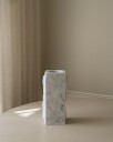 Edge Vase Medium White Carrara