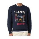 MC2 Saint Barth, Herre, Strikkevarer, Blå, 2XL,