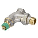 Danfoss 1/2" RA-DV Dynamisk Radiatorventil med Trykregulator - Vinkelløpende