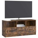  TV skap med skuff Røkt Eik 102 x 34,5 x 47 cm Konstruert tre
