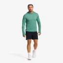 RevolutionRace Herre > Overdeler > Langermede skjorter Impulse Active Hoodie Herre Sagebrush Green Melange Størrelse:L