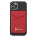 Guess MagSafe Lommebok med Kortholder Saffiano Rød