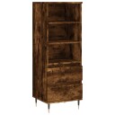 vidaXL Highboard røkt eik 40x36x110 cm konstruert tre